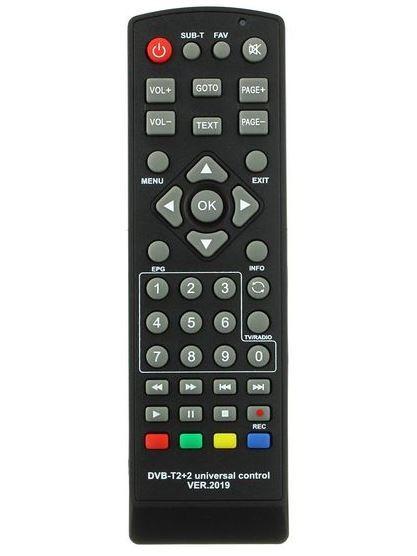 Пульт универсальный для DVB-T2+2 (2019)